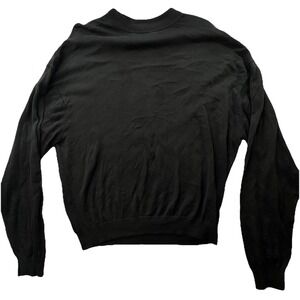 Pronto Uomo 2XL Mens 55% Silk & Cotton Blend Pullover Sweater Size XXL‎ Black